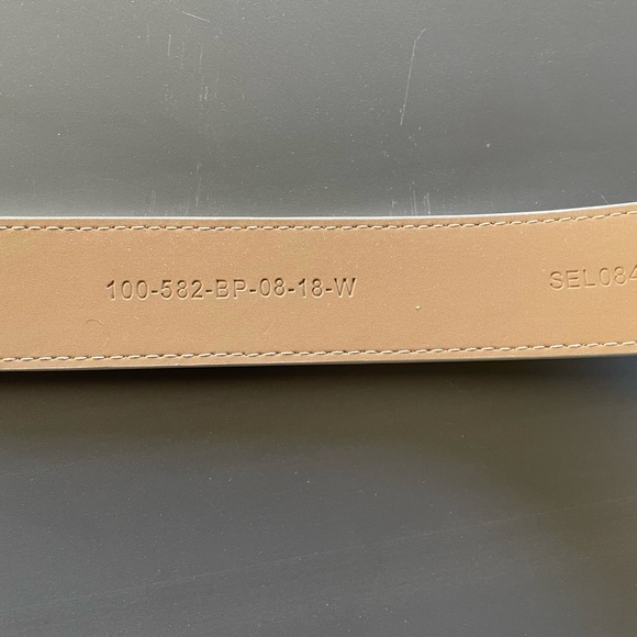 Nexbelt Ratchet Leather belt White w Silver Hardware 25-32 - Picture 6 of 6